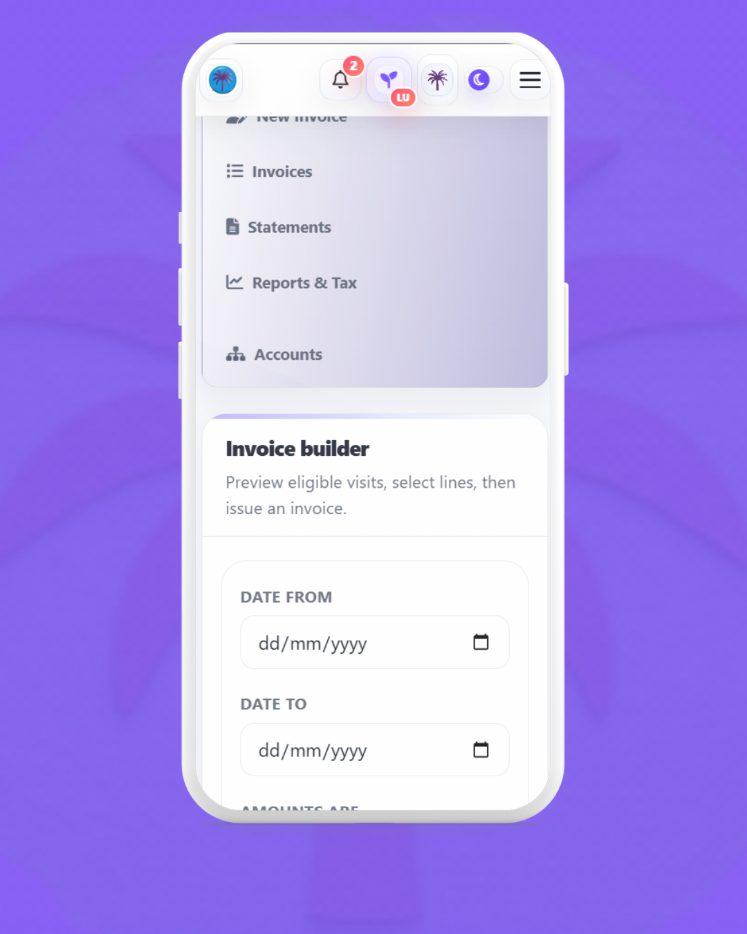 Invoices feature preview 3